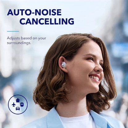 slušalke ANKER SoundCore Space A40, in-ear, brezžične, Bluetooth, bele