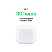 Slušalice APPLE Airpods 4, USB-C, kutijica za punjenje, in-ear, mikrofon, bijele Slušalke APPLE AirPods 4, USB-C, polnilna škatlica, ušesne, mikrofon, bele