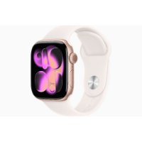 Pametni sat Apple Watch Series 11GPS 42mm Rose Gold Aluminium Case w Light Blush/Sport Band - S/M, bijeli