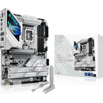 Matična plošča ASUS ROG Strix Z890-A Gaming Wi-Fi, Intel Z890, DDR5, ATX, s. 1851, bela