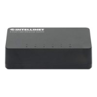 Stikalo INTELLINET 561723, 10/100 Mbps, 5-portno, plastično, kabel Cat5e 0.5m