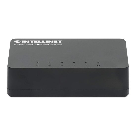 Stikalo INTELLINET 561723, 10/100 Mbps, 5-portno, plastično, kabel Cat5e 0.5m