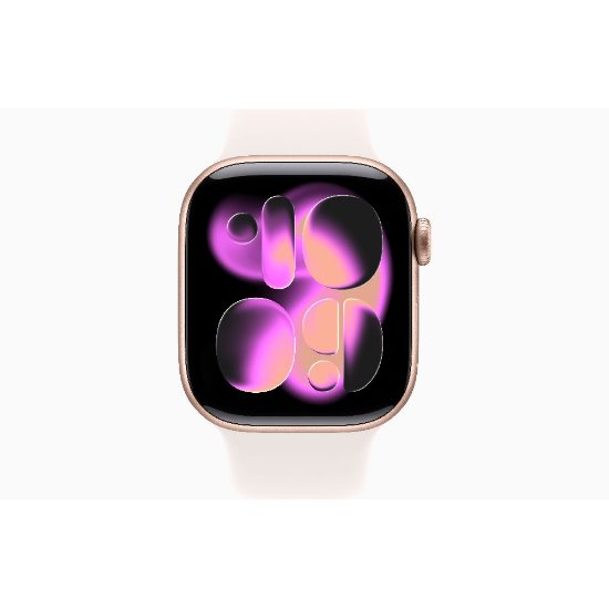 Pametni sat Apple Watch Series 11GPS 42mm Rose Gold Aluminium Case w Light Blush/Sport Band - S/M, bijeli