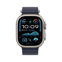 Pametna ura APPLE Watch Ultra2 v2 Cellular, 49mm Natural Titanium Case with Navy Ocean Band