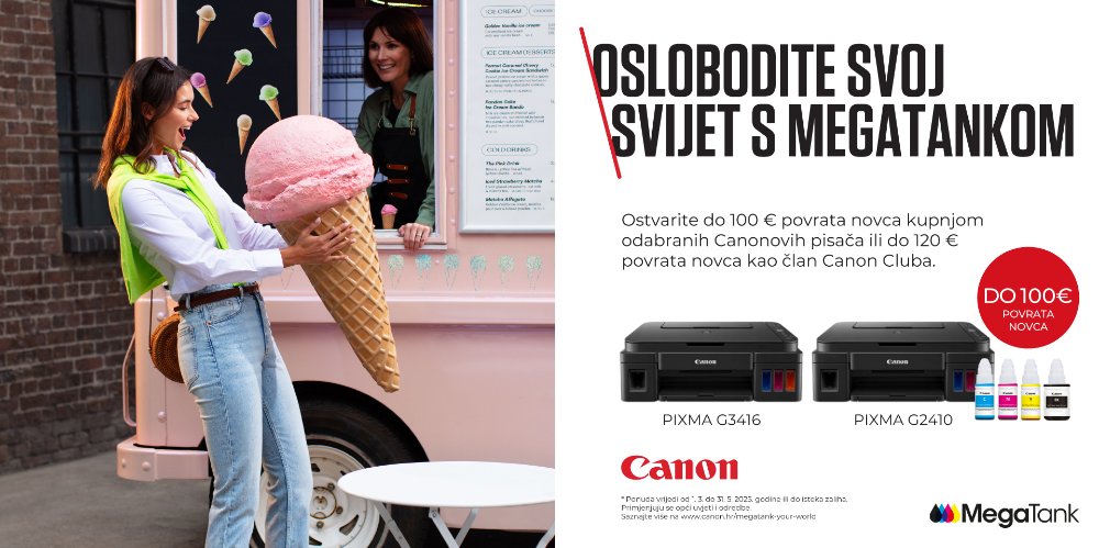 Prikažite detalje za Canon Megatank - Ostvarite povrat novca na odabranim Canon modelima!