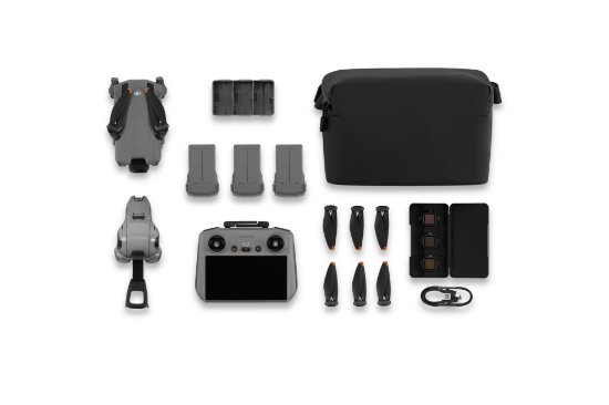 Slika Dron DJI Mini 5 Pro Fly More Combo (DJI RC2), 4K kamera, 3-osni gimbal, do 36 min leta, pametni daljinski upravljalnik, siv