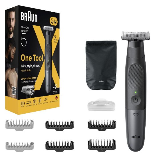 Aparat za šišanje/trimer BRAUN XT5200, za bradu i tijelo, sivi