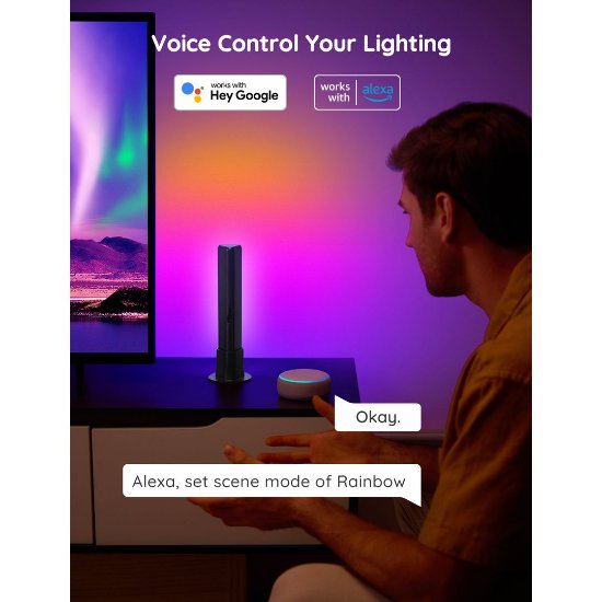 LED lampa GOVEE RGBICWW WiFi + Bluetooth Flow Plus Light Bars