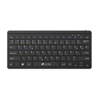 Tipkovnica OCTIO Compact K300WBT, bežična, BT, crna