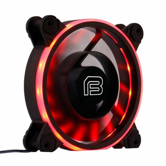 Ventilator BIT FORCE SPECTRUM, crveni LED, 120mm, 1200 okr/min