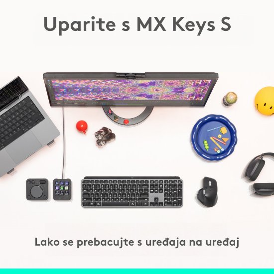 Miš LOGITECH MX Master 4, optički, bežični, BT, crni