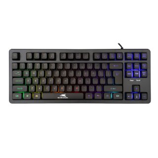 Tipkovnica BARACUDA BGK-01114 Krill, US layout, crna