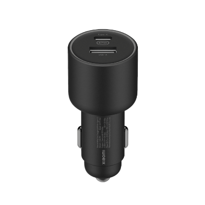 Auto punjač XIAOMI 67W, USB-A i USB-C, crni
