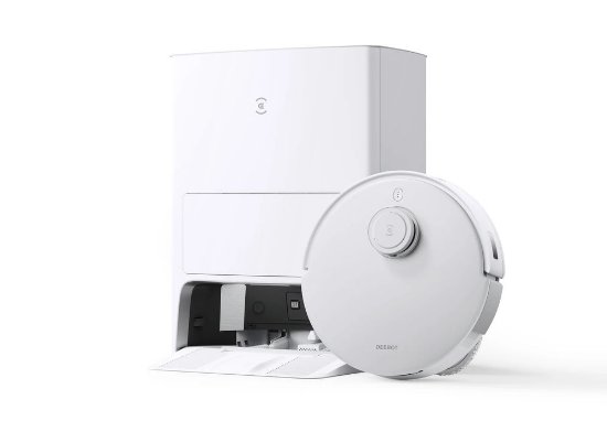 Robotski usisavač ECOVACS DEEBOT T20 OMNI, sa stanicom za samopražnjenje i samočišćenje, bijeli