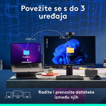 Miš LOGITECH MX Master 3S Performance, laserski, bežični, BT, graphite