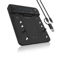 Docking station ICY BOX IB-2913MCL-C31, USB-C, 2.5"/3.5" HDD, M.2 SATA, M.2 NVMe