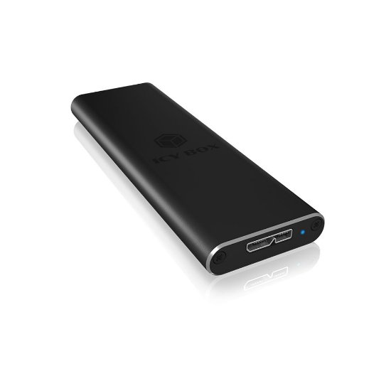 Eksterno kućište ICY BOX IB-183M2, M.2 SATA SSD, USB 3.0, crno