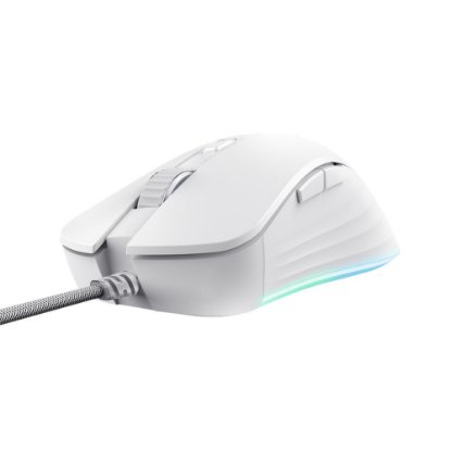 Miš TRUST GXT 924W Ybar+, RGB, optički, 25600dpi, bijeli