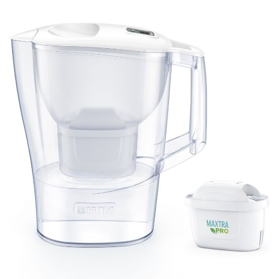 Vrč za filtriranje vode BRITA Aluna, 2,4 l, Maxtra Pro, bijeli