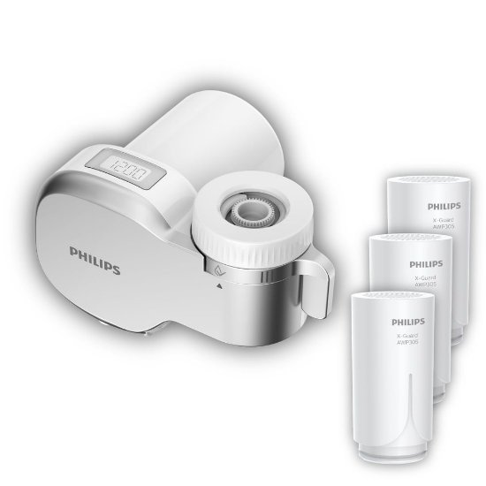 Uređaj za filtriranje vode PHILIPS AWP3705P1, za filtriranje vode iz slavine, sa 2 dodatna filtera