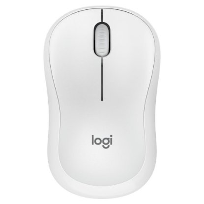 Miš LOGITECH M240 Silent, optički, bežični, Bluetooth, bijeli