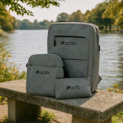 Ruksak za laptop OCTIO Essentials MultiPack, 15.6", sivi