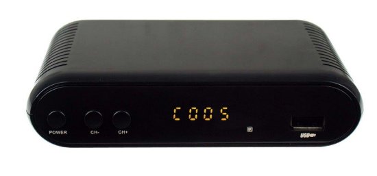 TV tuner SYNERGY T-202, DVB-T2 HEVC265, SCART, LAN, HDMI, zemaljski, crni