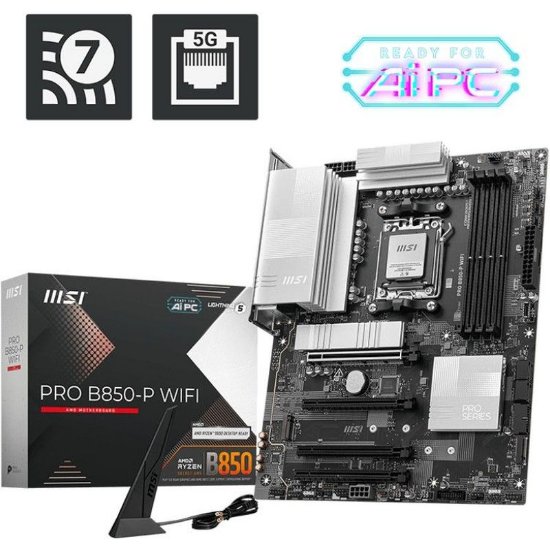 Matična ploča MSI PRO B850-P WIFI, AMD B850, DDR5, ATX, s. AM5