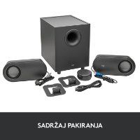 Zvučnici LOGITECH Z407 2.1, BT, crni
