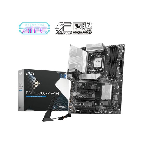 Matična ploča MSI PRO B860-P WIFI, Intel B860, DDR5, ATX, s. 1851