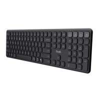 Tipkovnica TRUST Vaiya, bluetooth, US layout, crna