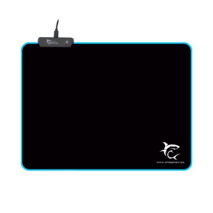 Podloga za miš WHITE SHARK Luminous L MP-1862, 350x250x3, RGB, crna