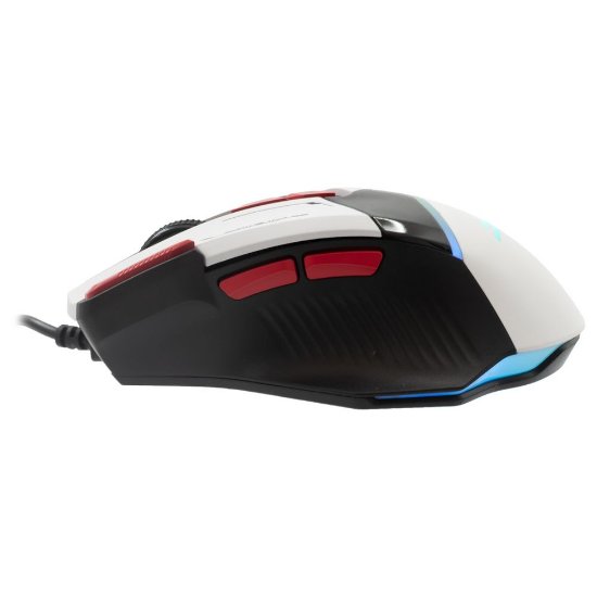 Miš BARACUDA BGM-042 Manta, RGB, optički, 12800dpi, bijeli