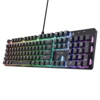 Tipkovnica TRUST GXT 871 Zora, mehanička, crna