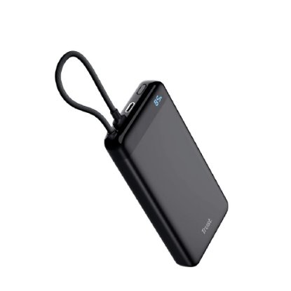 Mobilni USB punjač TRUST Fiera, 20000 mAh, crni