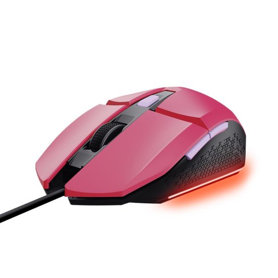 Miš TRUST GXT 109P Felox, RGB, optički, 6400dpi, rozi