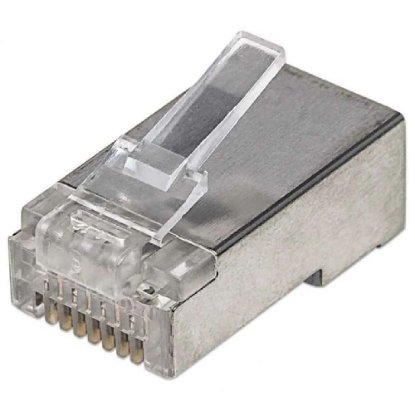 STP konektor INTELLINET CAT5e, RJ45, modularni Pro Line, trostruki zupčasti terminal - 100 komada