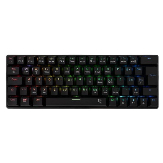 Tipkovnica WHITE SHARK GK-003112 Kaiken, RGB, crveni switch, mehanička, UK/HR, bežična, crna