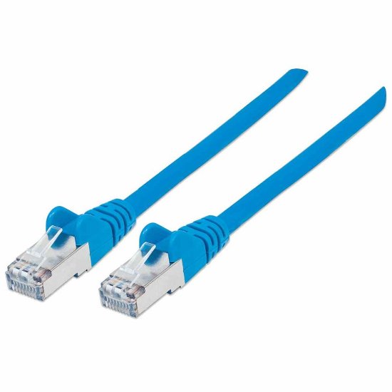 Kabel INTELLINET, patch CAT7, S/FTP, plavi, 0.5m