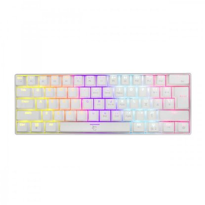 Tipkovnica WHITE SHARK GK-2022 Shinobi, LED, Plavi switch, mehanička, bijela, USB