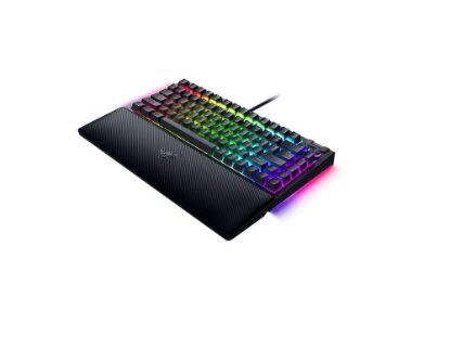 Tipkovnica RAZER BlackWidow V4 75%, mehanička, Orange switch, RGB, US Layout, crna, USB