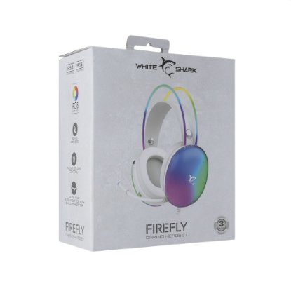 Slušalice WHITE SHARK GH-2342 Firefly, LED, bijele