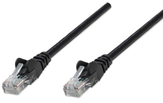 Kabel OCTIO, patch CAT5e, U/UTP, crni, 2m