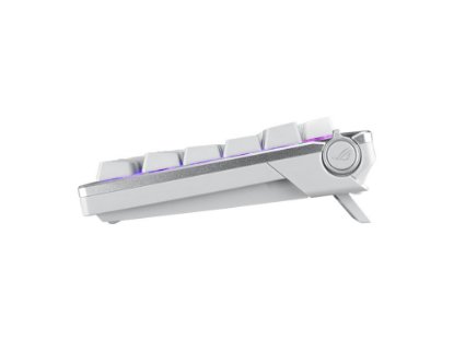 Tipkovnica ASUS ROG Azoth, RGB, mehanička, ROG NX Red switch, bežična, US Layout, bijela, USB