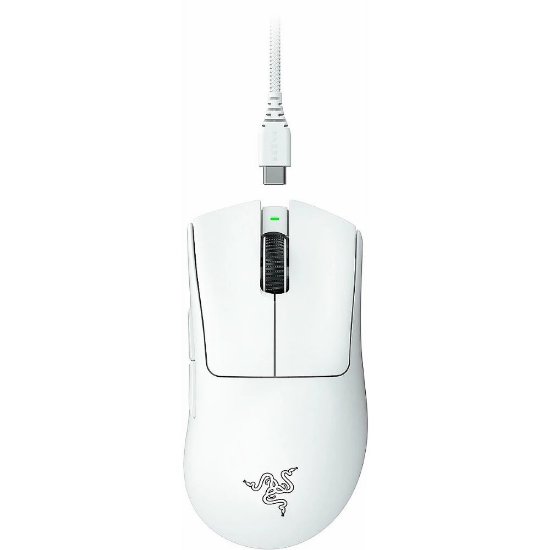 Miš RAZER DeathAdder V3 Pro, optički, 30000dpi, bežični, USB, bijeli