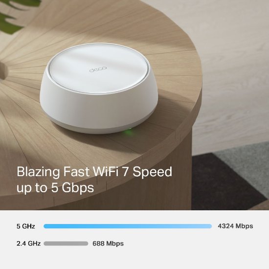 Router TP-LINK Deco BE25, BE3600, Whole Home Mesh Wi-Fi 7, Dual Band 2.4GHz/5GHz, 2×LAN, 2 komada