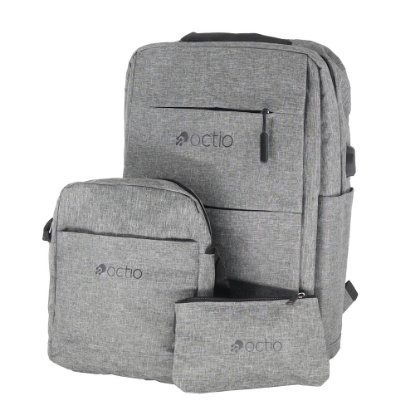 Ruksak za laptop OCTIO Essentials MultiPack, 15.6", sivi