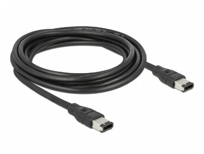 Kabel DELOCK, FireWire 6-pin (M) na 6-pin (M), 3m