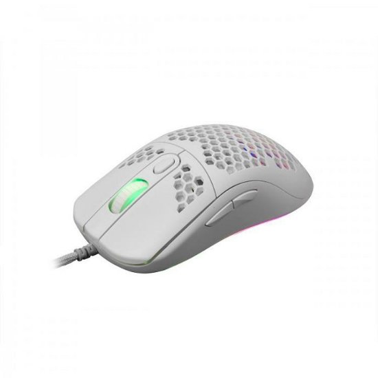 Miš WHITE SHARK Galahad GM-5007, 6400dpi, RGB, optički, žičani, bijeli