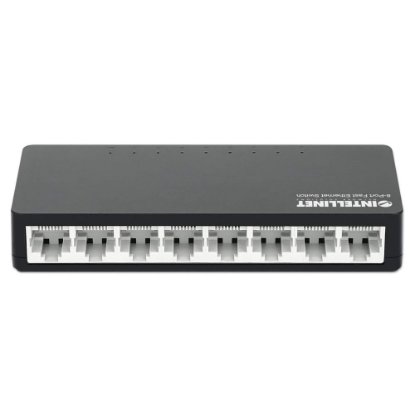 Switch INTELLINET 561730, 10/100 Mbps, 8-port, plastično kućište, kabel Cat5e 1m